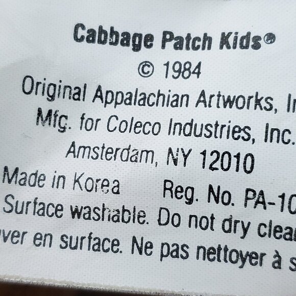 Plush Vintage Cabbage Patch Kids Pretty Crimp n Curl Doll 1991 and Horse 1984 - Picture 13 of 13